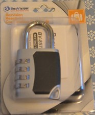 BosVision Rückstellbares Zahlen-Vorhängeschloss