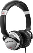 Numark HF125 On-Ear DJ Headphones Black/Silver Wired 40mm Rotating Ear Cups DJ