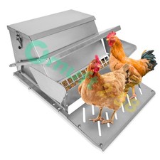 20lb Galvanized Steel Poultry Feeders Automatic Chicken Feeder Weatherproof Feed