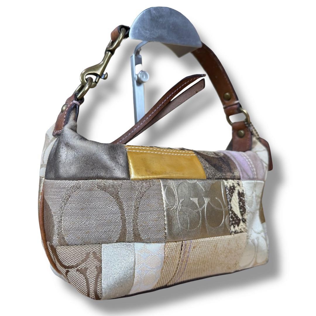 COACH Patchwork Snakeskin Accessory Pouch Multi-C… - image 19