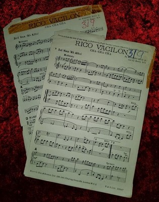 Rico Vacilon Cha-Cha-Cha Noten (1./3. Sax Alt). Ref00069
