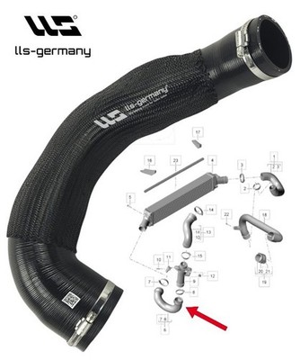 Turboschlauch für Porsche Macan S (95B) 3.0 Diesel 8R0145979A Ladeluftschlauch