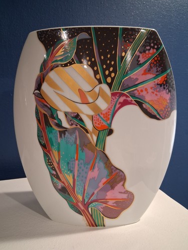 Vintage Rosenthal Studio Line Porcelain Vase Designed By Jan Van Der Vaart