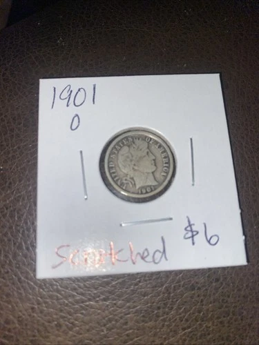 1901 O Barber Dime. $6