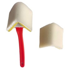 2 Stück 1 Zoll Nylonborsten für Wandbürste für Ecken und detaillierte Malere