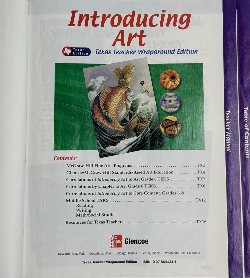 Introducing Art Teacher Wraparound Edition Texas Edition Glencoe McGrawHill 2004 - Image 4 of 4