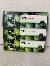 2016-19 GENUINE SET 3 HP 971XL INK OFFICEJET X451dn X576dw CN625AM-CN628AM
