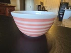 Vintage Pyrex 402 Pink Stripe Nesting Mixing Bowl 1.5 Quart