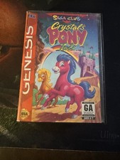 Crystals Pony Tale Sega Genesis 1994 Game w/ Case No Manual Vintage Not Tested