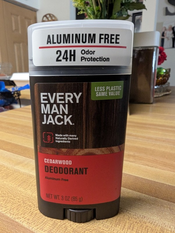 Every Man Jack Deodorant Aluminum Free, No Parabens, Cedarwood, 3 oz
