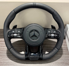 Mercedes AMG Sportlenkrad Schwarz W205 W213 W222 204AMG Universal ALL BLACK NEU