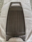 Vintage Lodge Cast Iron Grill Insert Stove Griddle Hot Plate LARGE HEAVY USA