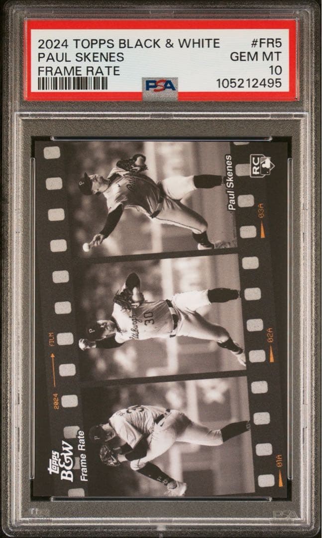 Paul Skenes 2024 Topps Black&White RC PSA10 MLB Rookie Card Japan 