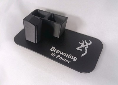 Browning Hi Power Display Stand with 2 Magazine Slots   Multiple Colors