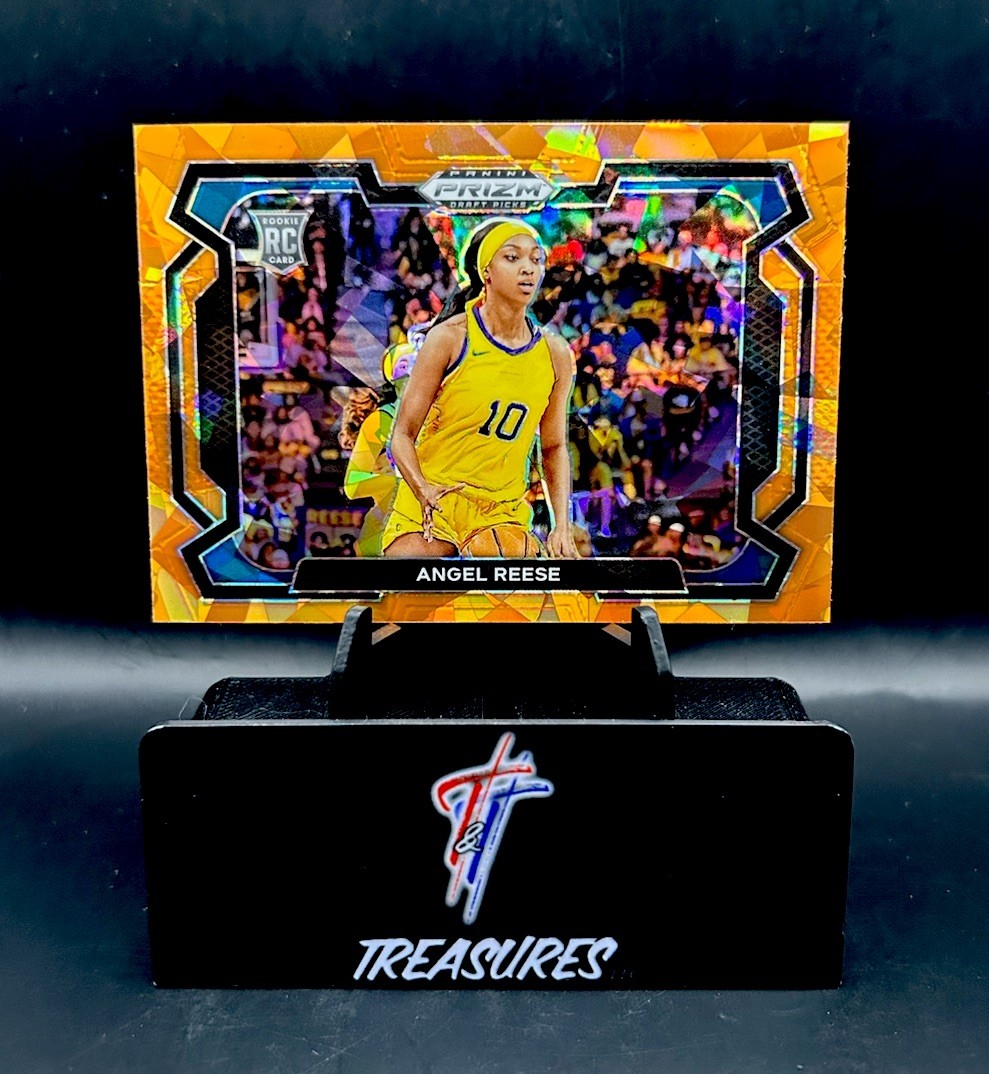Angel Reese 2024 Panini Prizm Draft Picks Orange Ice Prizm Variation Rookie #38