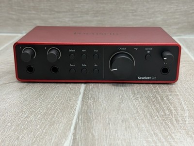 Focusrite Scarlett 2i2 4th Gen USB Audio Interface Recording Studio Excellent
