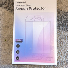 JSAUX Nintendo Switch 2 Tempered Glass Screen Protector Ultra Clear 4pcs