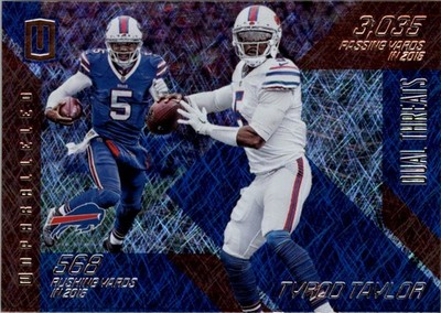 2016 Panini Unparalleled Dual Threats #8 Tyrod Taylor - FB