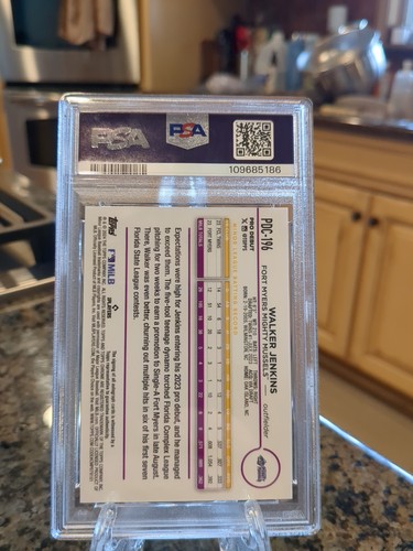 PSA Gem Mint 10!  2024 Topps Chrome Pro Debut Walker Jenkins Pdc-196 Auto #45/99 - Picture 3 of 4