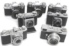  Lot of 7 x vintage 35mm film cameras mixed NOTTESTED