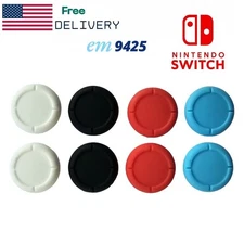 4 Pcs Nintendo Switch/Lite/OLED Thumb Joy Con Analog Stick Grip Cap Rubber Cover