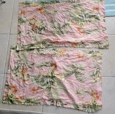 Tommy Bahama Home King Pillow Shams Set of 2 Birds of Paradise Cotton Botanical