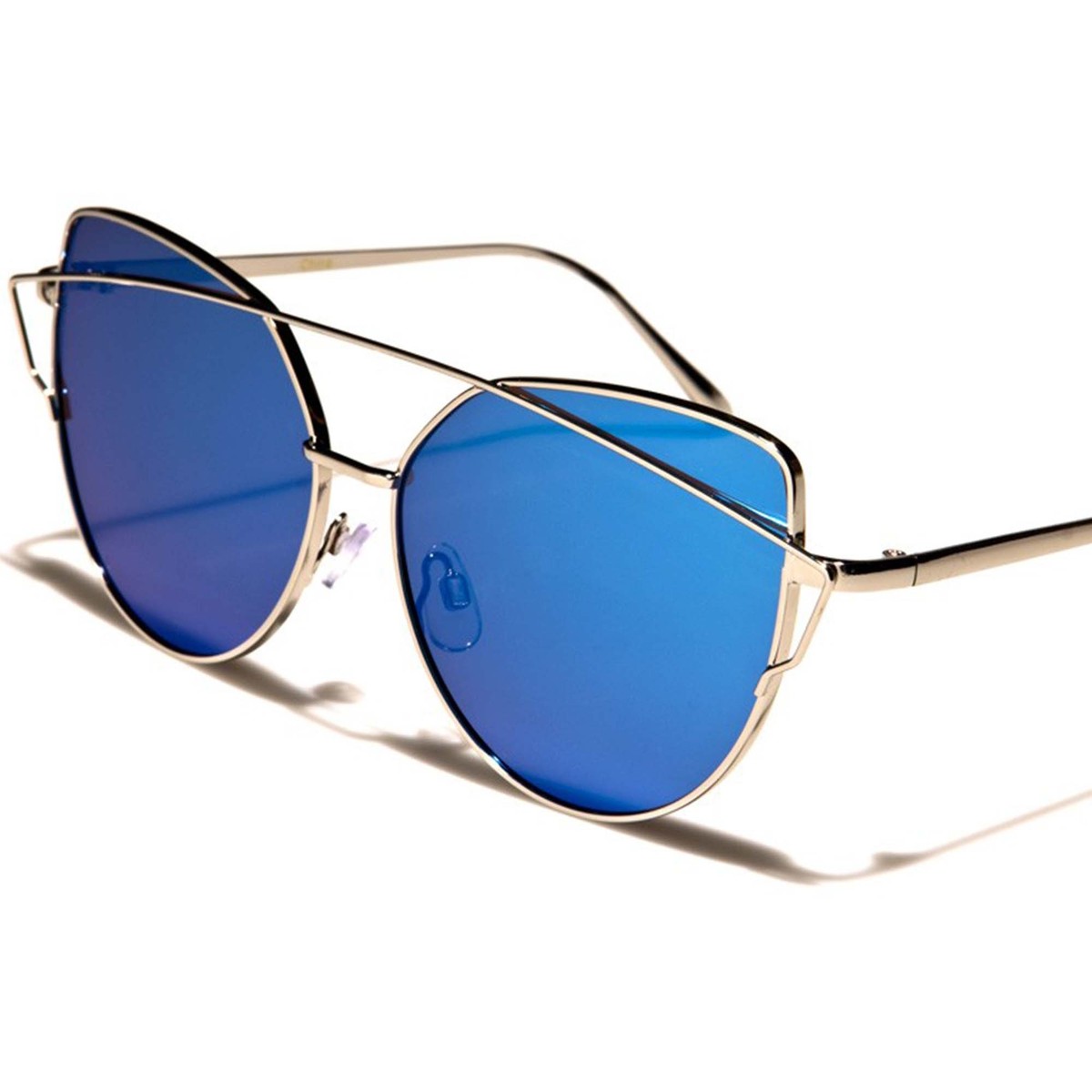 Stylish Blue Reflective Sunglasses Junior Monteverde Sky Sunglasses | Blue Rims | Reflective  main image 4