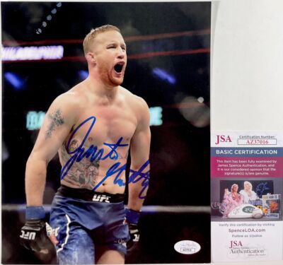 UFC The Highlight Justin Gaethje Signed 8x10 Photo E Autograph MMA