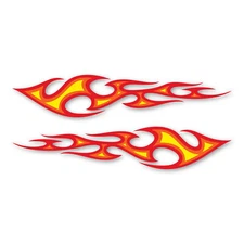 Three Color Flames Polaris Design Magnet
