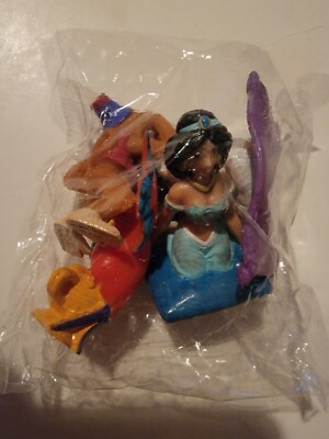 Kellogg's Aladdin 4 Figures Mail-in-Premium Disney Apu Jasmin Lago Vtg Cake Top