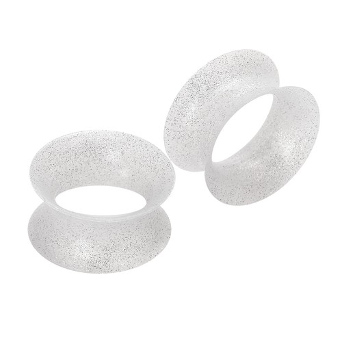 ULTRA THIN SKINS TUNNELS-Silicone Ear Skins-Ear Gauges-Soft Ear plugs-PAIR - Picture 21 of 28