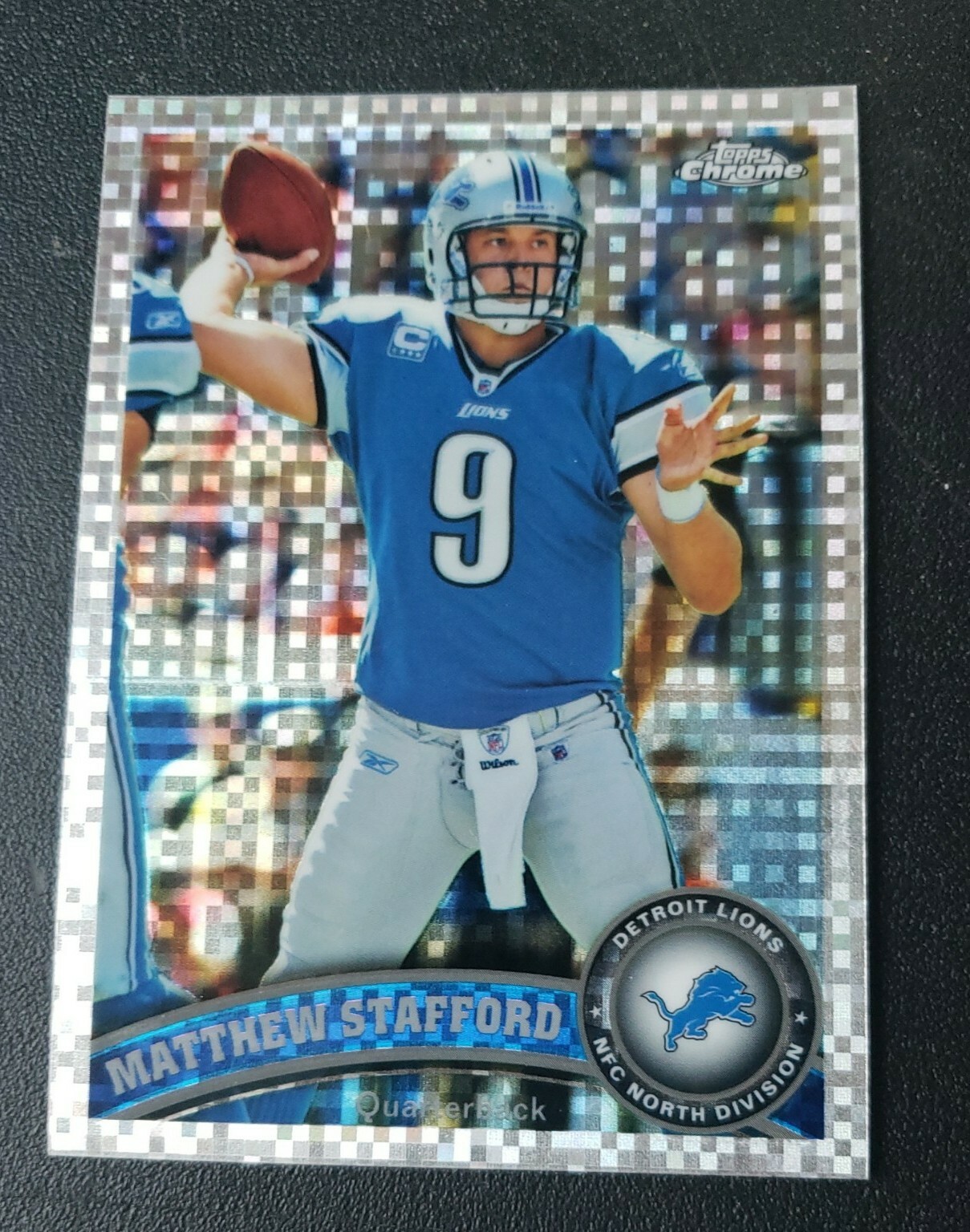 2011 Topps Chrome MATTHEW STAFFORD #4 Refractor Silver-LIONS- RAMS