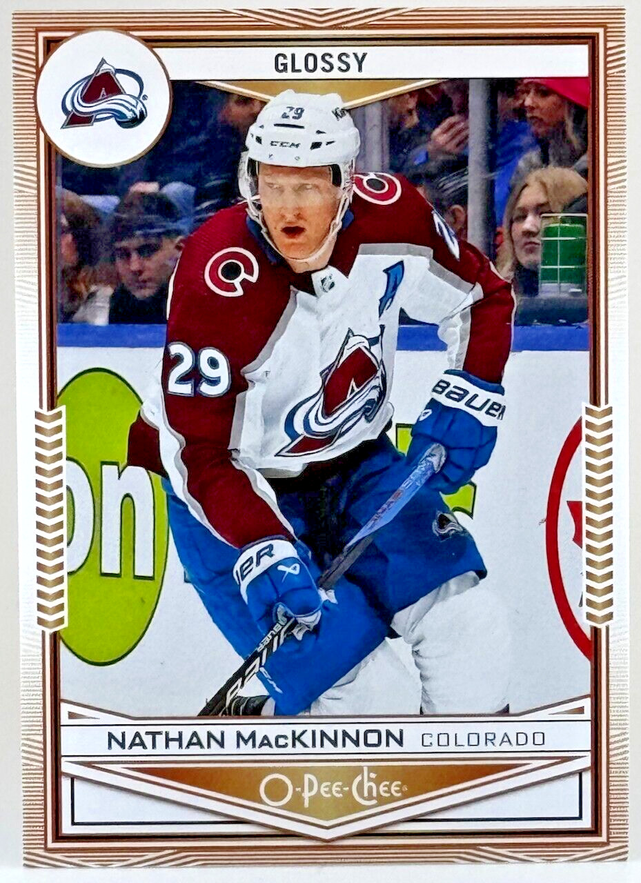 🏒2024-25 Upper Deck Series 1- O-Pee-Chee Glossy #OG-25 Nathan MacKinnon