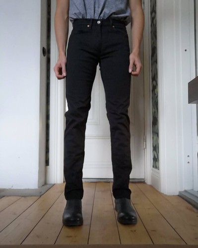 Acne Studios Max Copp Noir Straight Leg 