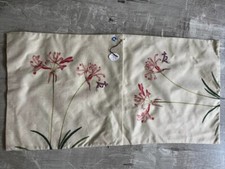 Linen Blend Woven Floral Zip Pillow Covers Set 2 Square   17  x17  NWOT   