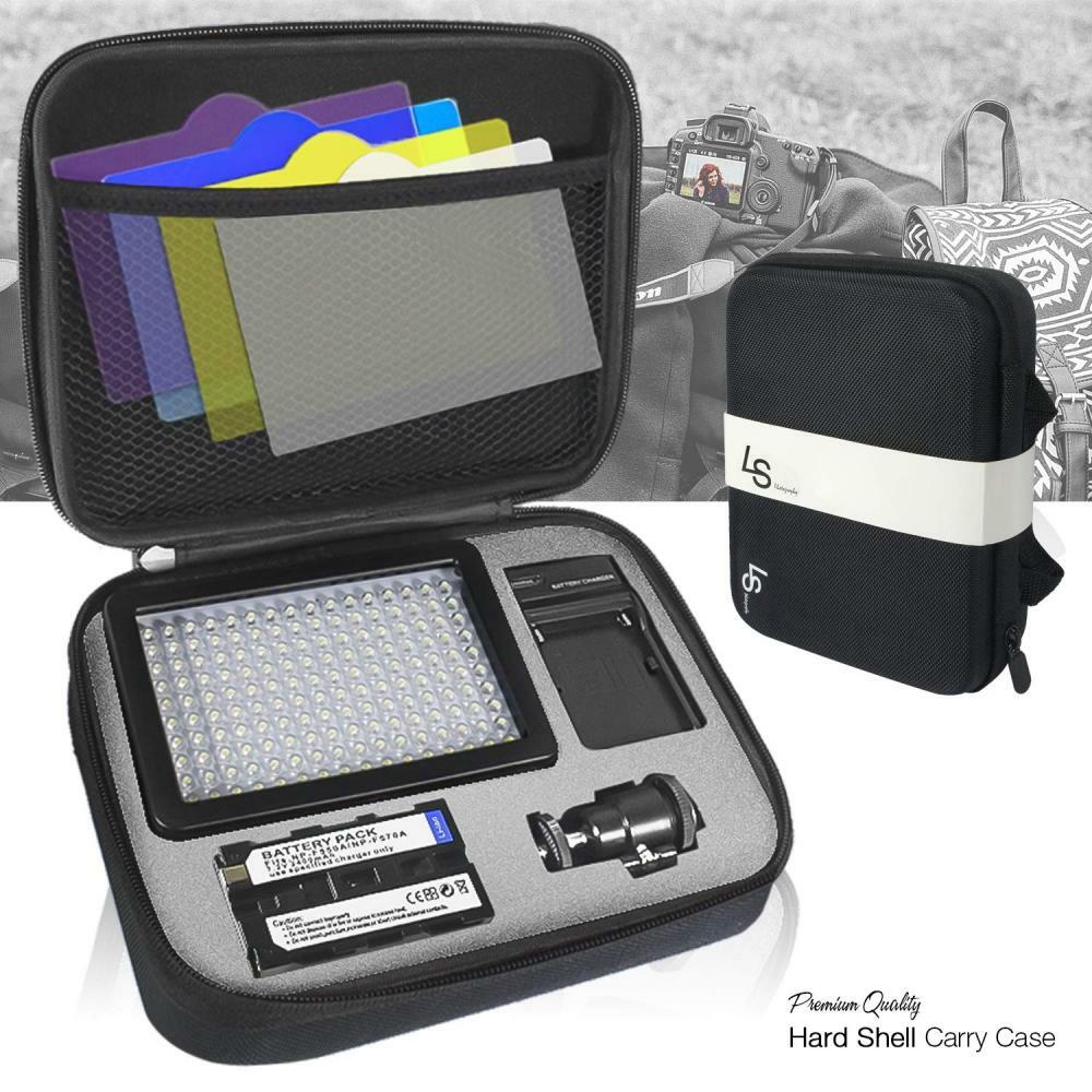 LimoStudio 160 LED Video Light for Digital DSLR Camera, Camcorder, High