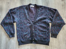 Vintage Jantzen Cardigan Sweater Size Large Made In USA Multicolor