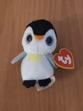 Peluche Ty Pongo pinguino Beanie Babies 8/8,5cm bambini bambine