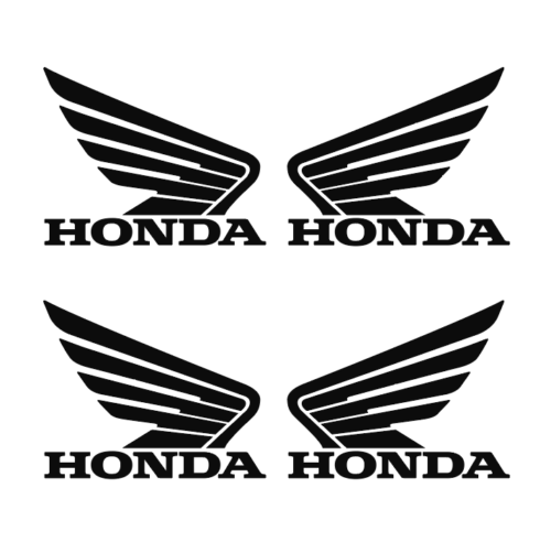 Set of 4 HONDA Tank Wing Die Cut Sticker Decal Right & Left 2 pair motorcycle  - 第 1/12 張圖片