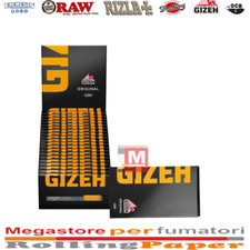 Cartine Gizeh Nero Giallo Originale Magnet Doppie Corte Double Black 20 Libretti