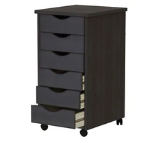 6 Drawers Narrow Lingerie Storage Dresser Chest Furniture Tall Space Saver Cart