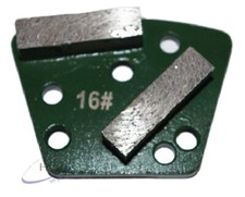 Diamant-Segmente 6 Loch - M 8 - Korn 16 - 100- PKD für Bodenschleifer BS 250