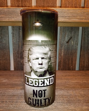 Trump 2024 Legend Not Guilty - 20oz oz 20 oz. 20oz. - Skinny Sublimation Tumbler