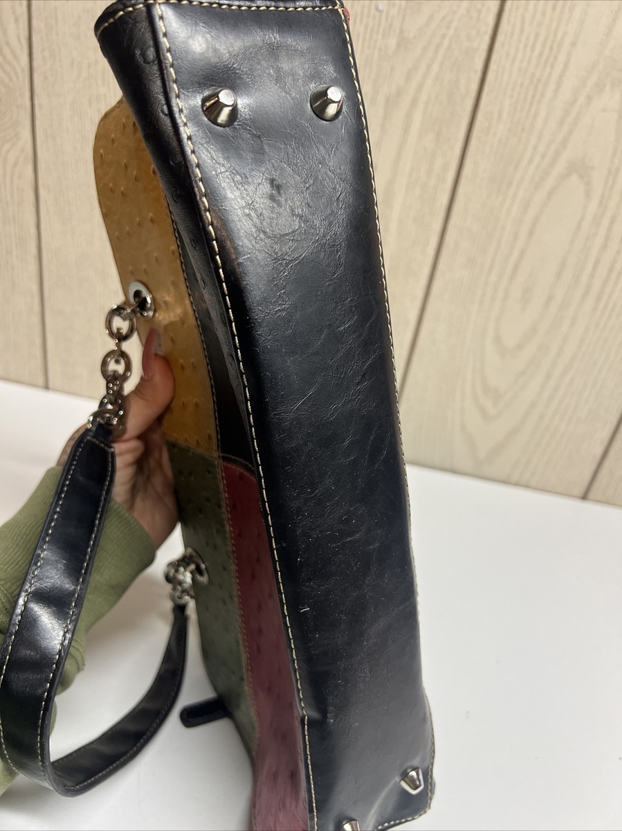 VTG NYC Tab Rectangular Shoulder Bag Purse EUC MULTICOLOR