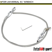 24.41'' Braided Stainless Steel Throttle Cable Assembly w/ Wrench for Universal