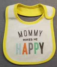 Baby Boy Girl Nwot Carter's Baby Mommy Makes Me Happy Baby Bib