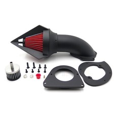 Matte Bk Air Cleaner Intake Kit Triangle For Kawasak Vulcan 800 Classic 95- 2012