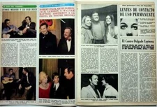 DENNIS WEAVER_WALTER MATTHAU_ROBERT STACK etc.. = 2 PAGES 1976 SPANISH CLIPPING