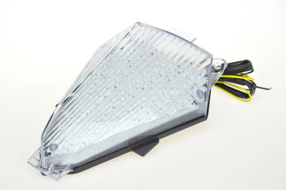 Luz trasera intermitente LED señal de giro compatible con Yamaha 2008-2016 R6 transparente Foto 2 de 4