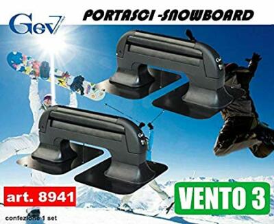 Portasci Magnetico Per Auto - Fino A 3 Paia Di Sci O 2 Snowboard, Con Serratura Antifurto - Foto 6